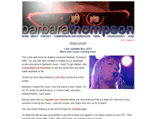 Tablet Screenshot of barbara-thompson.co.uk